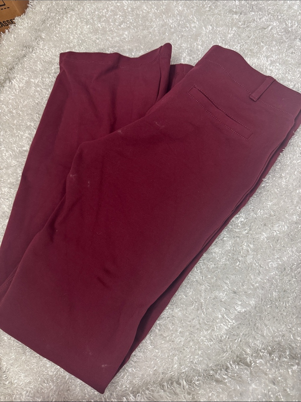 Betabrand S pants women’s straight leg maroon color